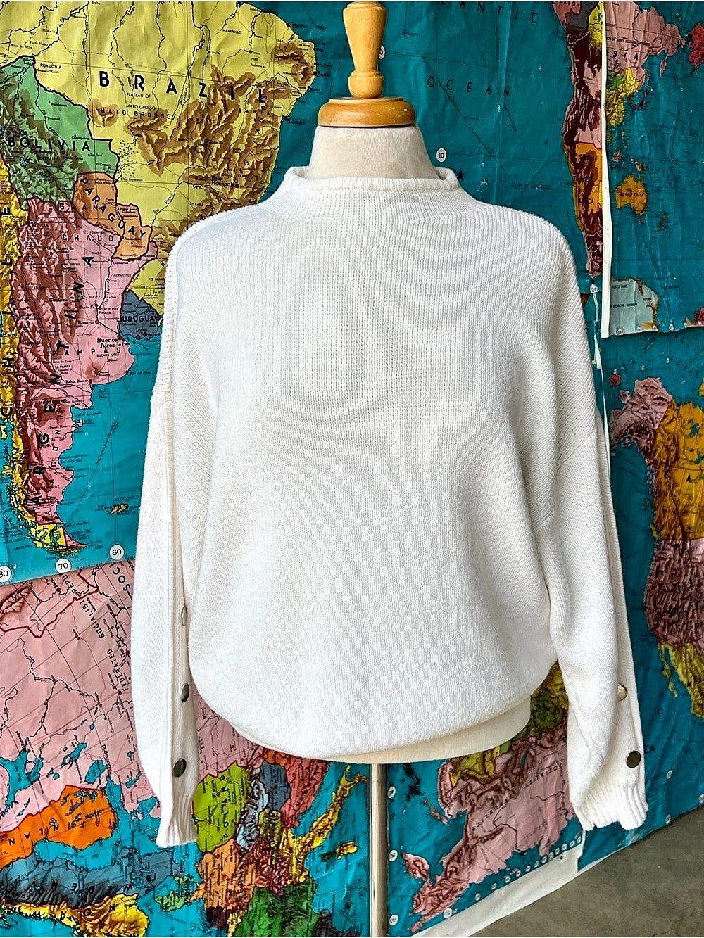Nine West Women's White Knit Sweater Size XL